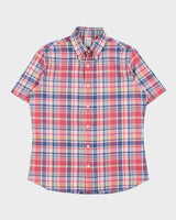 Vintage Brooks Brothers Original Polo Plaid Regent Fit Short Sleeve Shirt - M