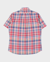 Vintage Brooks Brothers Original Polo Plaid Regent Fit Short Sleeve Shirt - M