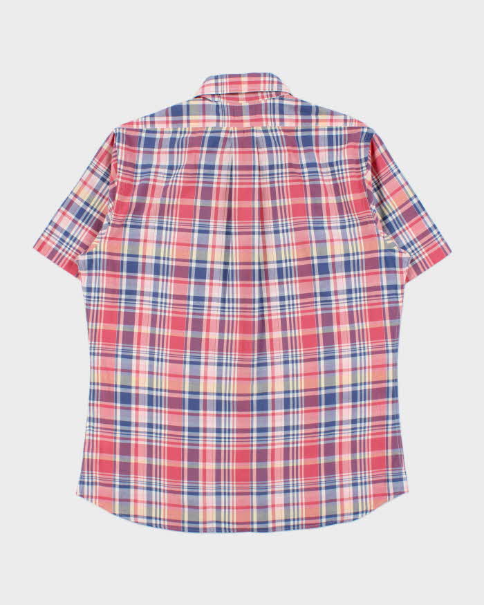 Vintage Brooks Brothers Original Polo Plaid Regent Fit Short Sleeve Shirt - M