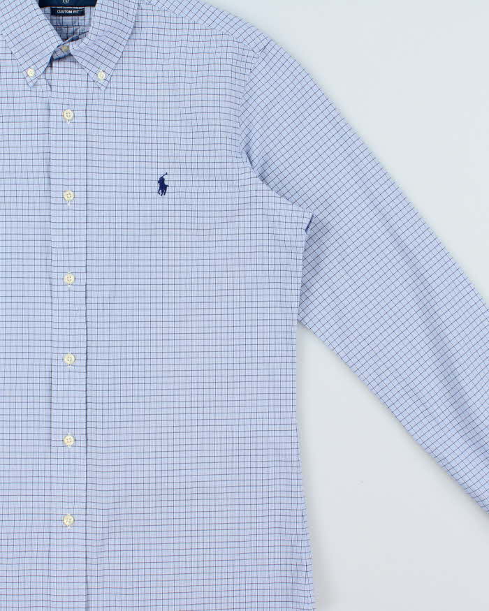Vintage Y2K 00s Ralph Lauren Windowpane Check Classic Fit Long Sleeve Shirt - M