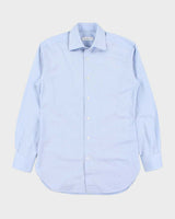 Vintage Ermenegildo Zegna Patterned Regular Fit Long Sleeve Shirt - S