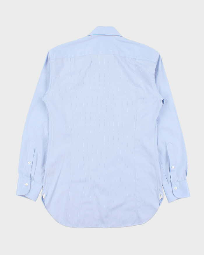 Vintage Ermenegildo Zegna Patterned Regular Fit Long Sleeve Shirt - S