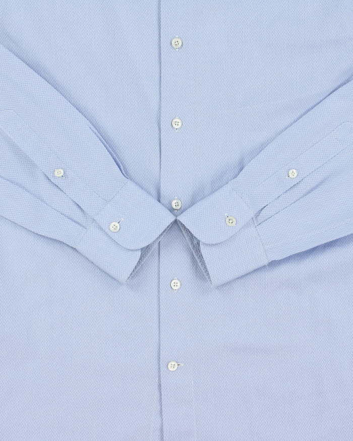 Vintage Ermenegildo Zegna Patterned Regular Fit Long Sleeve Shirt - S
