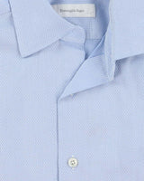 Vintage Ermenegildo Zegna Patterned Regular Fit Long Sleeve Shirt - S