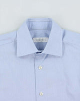 Vintage Ermenegildo Zegna Patterned Regular Fit Long Sleeve Shirt - S