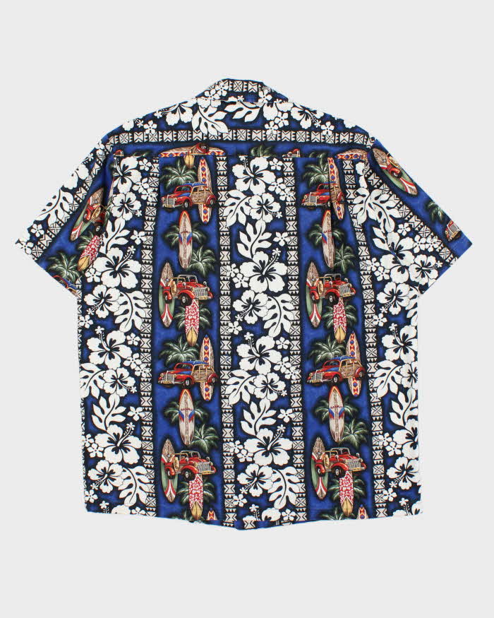 Vintage 1990s Howie Made In USA Floral Hawaiian Shirt - M