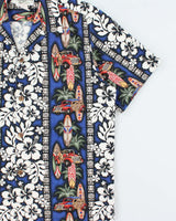 Vintage 1990s Howie Made In USA Floral Hawaiian Shirt - M