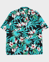 Vintage 1980s Royal Creations Made In USA Floral Hawaiian Shirt - XL