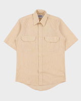 Vintage 1980s Red Kap Made In USA Striped Short Sleeve Workwear Shirt - S