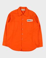 Vintage 1970s Anchor Union Made Canadian Airline Long Sleeve Workwear Shirt - L