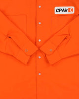 Vintage 1970s Anchor Union Made Canadian Airline Long Sleeve Workwear Shirt - L