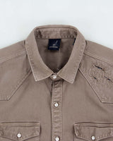 Vintage Y2K 00s G-Star Raw Khaki Denim Long Sleeve Western Shirt - M