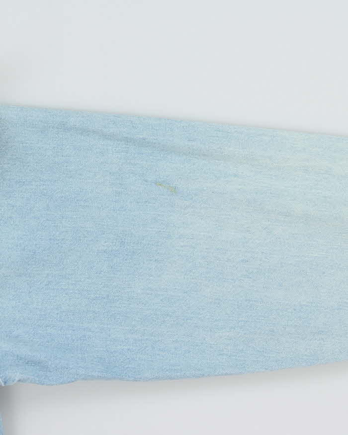 Vintage 1990s Levi's Snap Button Light Wash Denim Long Sleeve Western Shirt - L