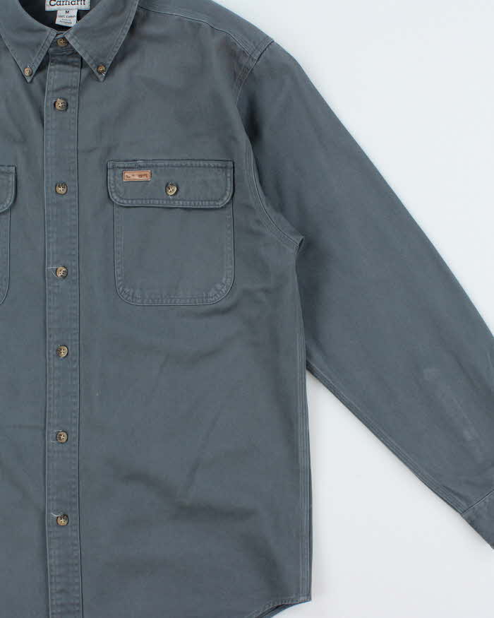 Vintage Y2K 00s Carhartt Heavyweight Loose Fit Long Sleeve Workwear Shirt - M