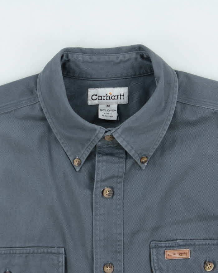 Vintage Y2K 00s Carhartt Heavyweight Loose Fit Long Sleeve Workwear Shirt - M