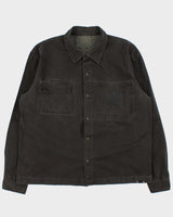 Vintage 2004 Adidas Originals Big City Embroidered Long Sleeve Canvas Denim Shirt - XL
