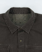 Vintage 2004 Adidas Originals Big City Embroidered Long Sleeve Canvas Denim Shirt - XL
