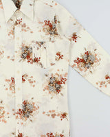 Vintage 1970s Floral Made In USA Long Sleeve Shirt - L