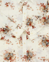 Vintage 1970s Floral Made In USA Long Sleeve Shirt - L