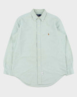 Vintage 1980s Polo Ralph Lauren Made In Canada Striped Long Sleeve Oxford Shirt - M