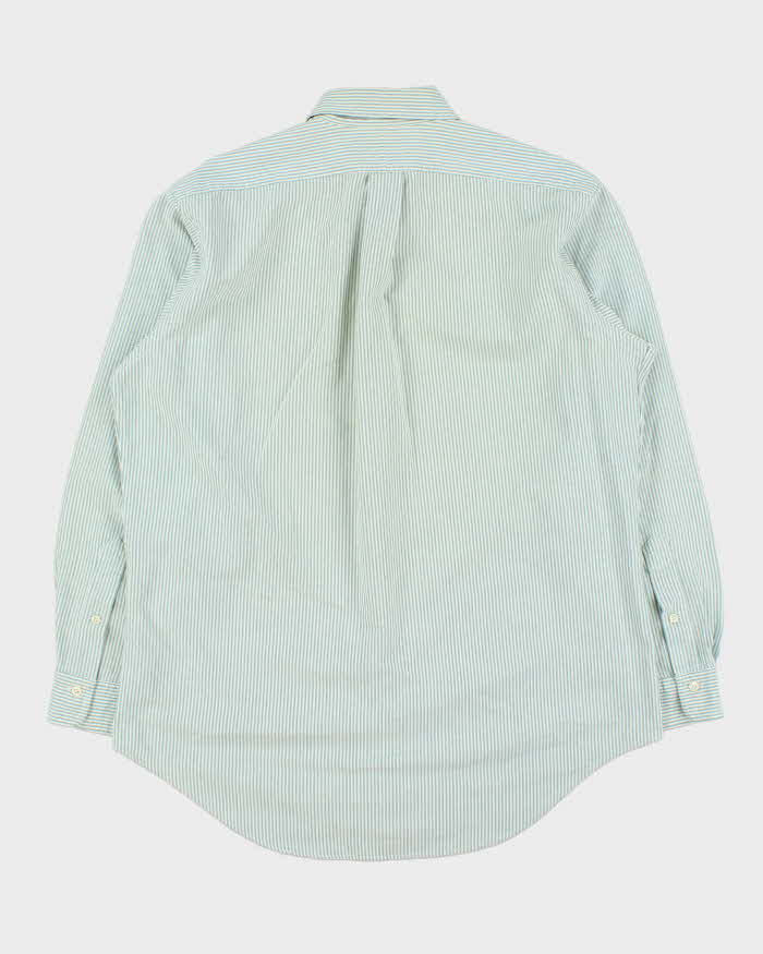 Vintage 1980s Polo Ralph Lauren Made In Canada Striped Long Sleeve Oxford Shirt - M