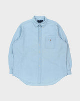 Vintage Y2K 00s Ralph Lauren 'Big Shirt' Chambray Long Sleeve Pocket Shirt - XL
