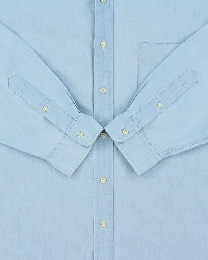 Vintage Y2K 00s Ralph Lauren 'Big Shirt' Chambray Long Sleeve Pocket Shirt - XL