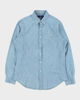 Vintage Ralph Lauren Slim Fit Chambray Long Sleeve Shirt - L