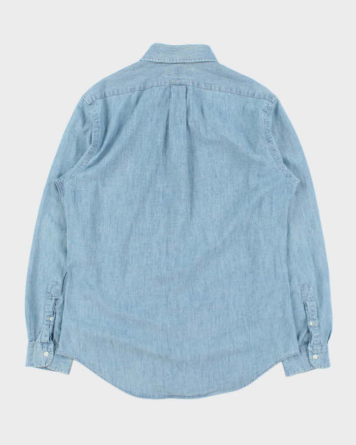 Vintage Ralph Lauren Slim Fit Chambray Long Sleeve Shirt - L