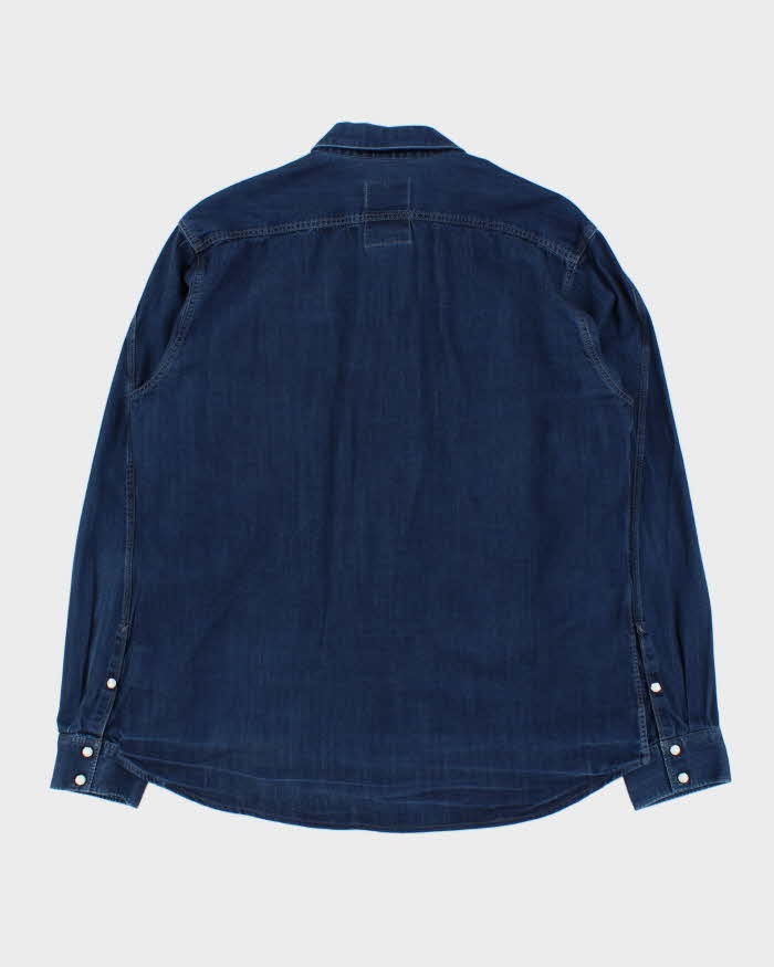 Vintage G-Star Raw 'Western Hunter' Pearl Snap Button Long Sleeve Denim Shirt - XL