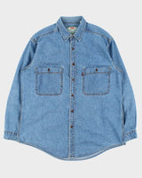 Vintage 1990s Levi's Denim Long Sleeve Pocket Shirt - L