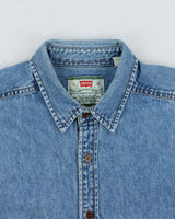 Vintage 1990s Levi's Denim Long Sleeve Pocket Shirt - L