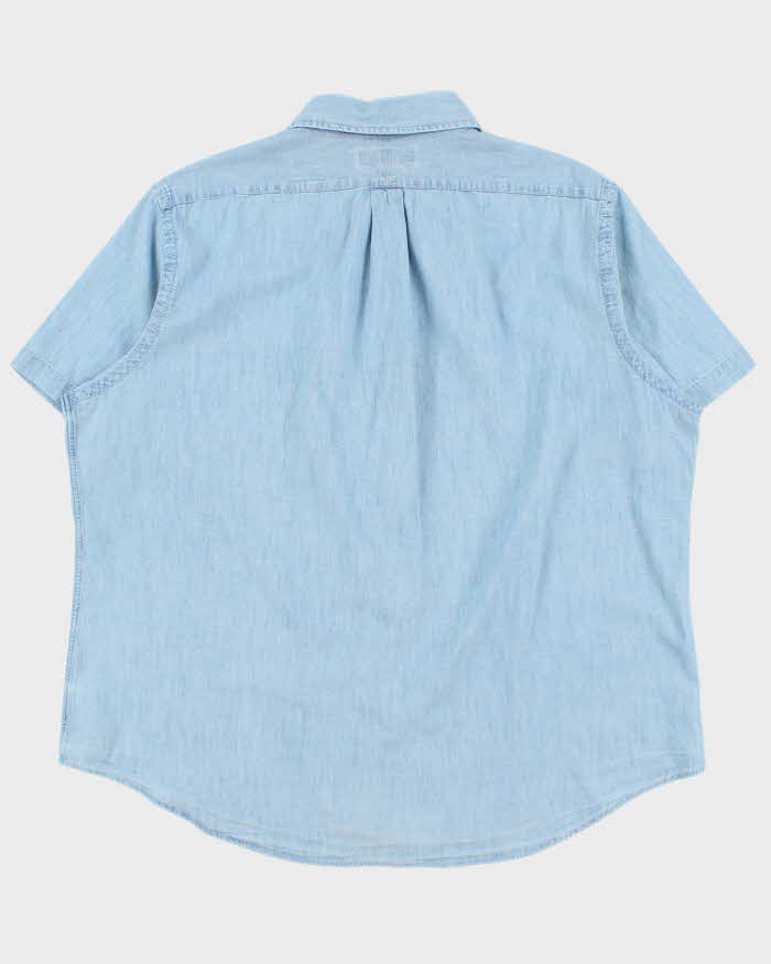Vintage Ralph Lauren Classic Fit Chambray Short Sleeve Shirt - XXL