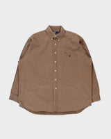Vintage 1990s Polo Ralph Lauren Long Sleeve Denim Pocket Shirt - XL