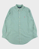 Vintage Y2K 00s Ralph Lauren Regent Check Classic Fit Long Sleeve Shirt - M