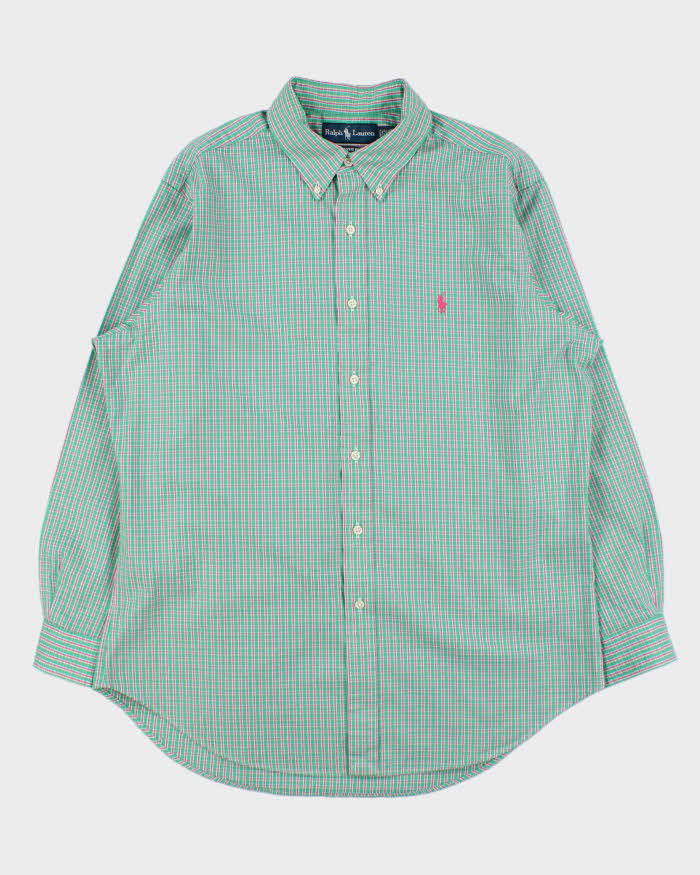 Vintage Y2K 00s Ralph Lauren Regent Check Classic Fit Long Sleeve Shirt - M