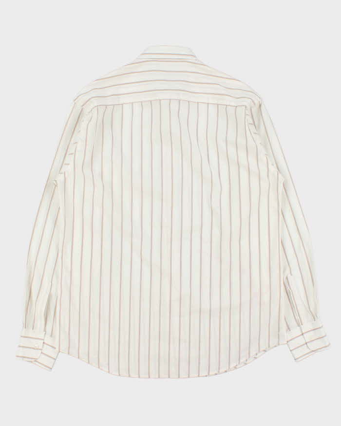 Vintage 1990s Giorgio Armani Le Collezioni Striped Long Sleeve Shirt - M