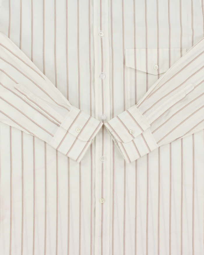 Vintage 1990s Giorgio Armani Le Collezioni Striped Long Sleeve Shirt - M