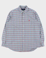 Vintage Ralph Lauren Glencheck Classic Fit Long Sleeve Shirt - XL