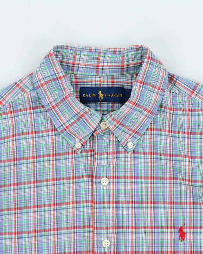 Vintage Ralph Lauren Glencheck Classic Fit Long Sleeve Shirt - XL