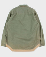 Vintage Y2K 00s Nautica Khaki Quarter-Zip Canvas Oversized Pullover Shirt - M