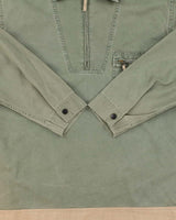 Vintage Y2K 00s Nautica Khaki Quarter-Zip Canvas Oversized Pullover Shirt - M
