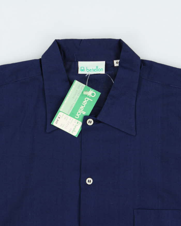DSWT 1980s Benetton Lightweight Short Sleeve Shirt - M