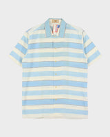 DSWT 1980s Sisley Oversized Striped Short Sleeve Shirt - XS