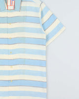 DSWT 1980s Sisley Oversized Striped Short Sleeve Shirt - XS