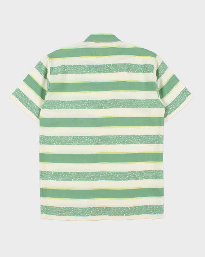 DSWT 1980s Sisley Oversized Striped Short Sleeve Shirt - XS