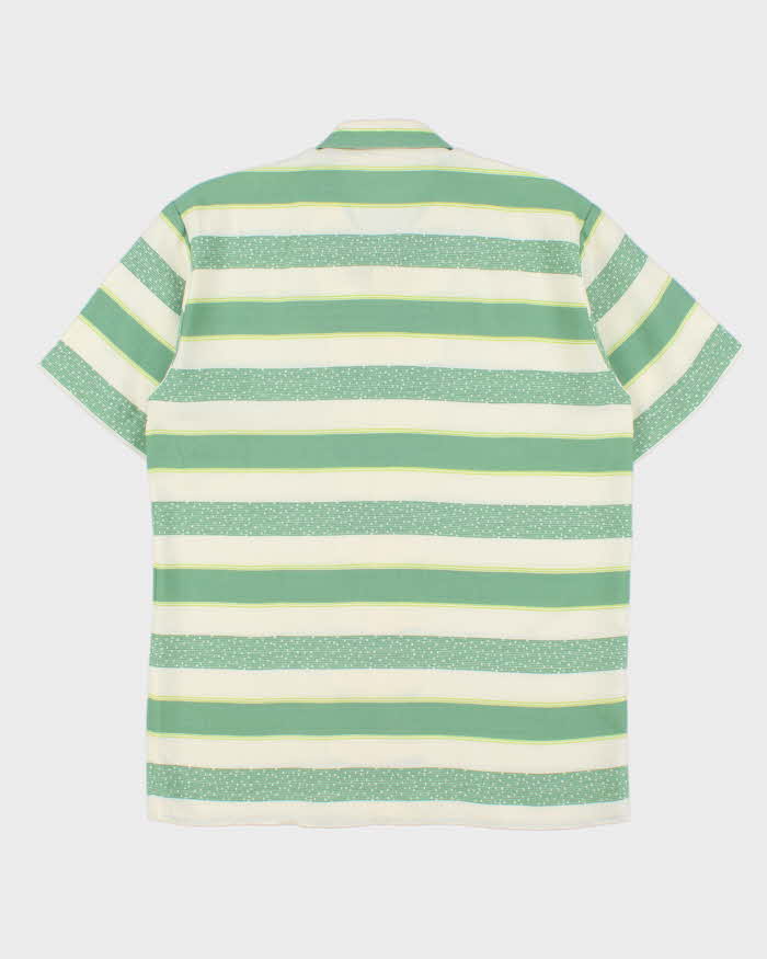 DSWT 1980s Sisley Oversized Striped Short Sleeve Shirt - S