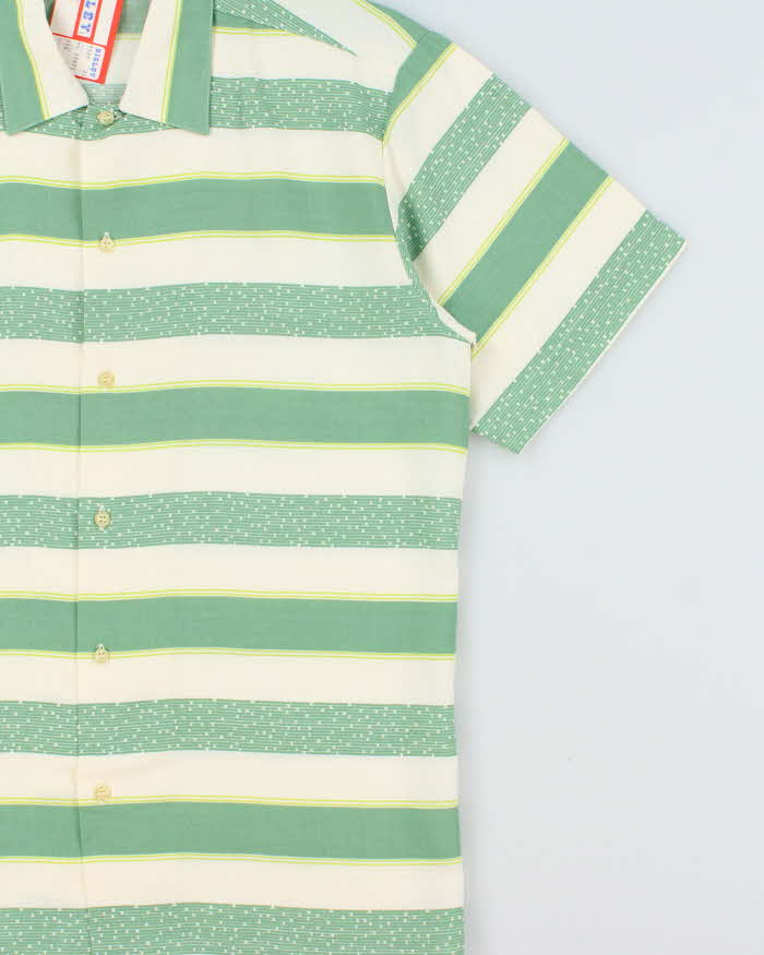 DSWT 1980s Sisley Oversized Striped Short Sleeve Shirt - S