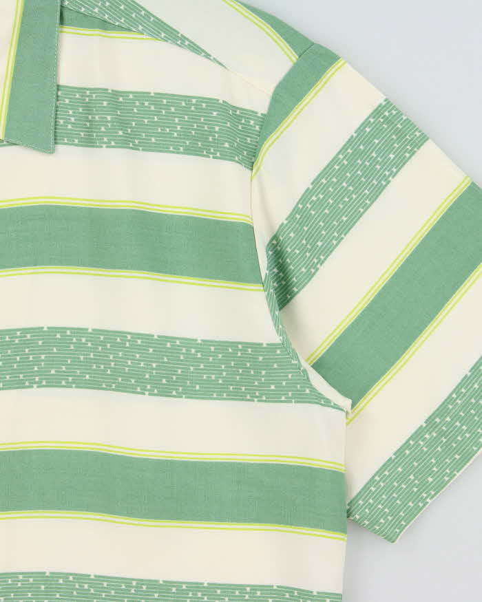 DSWT 1980s Sisley Oversized Striped Short Sleeve Shirt - S