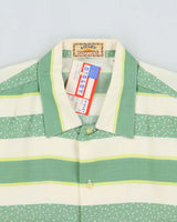 DSWT 1980s Sisley Oversized Striped Short Sleeve Shirt - S